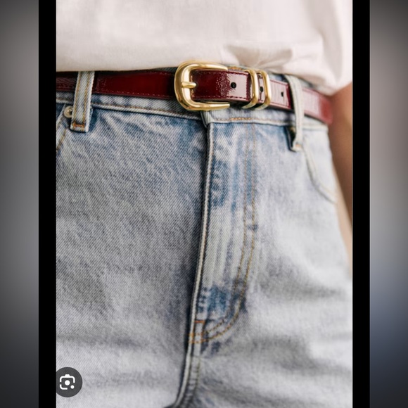 Sezane Livie Belt in Patent Purple - Picture 4 of 4